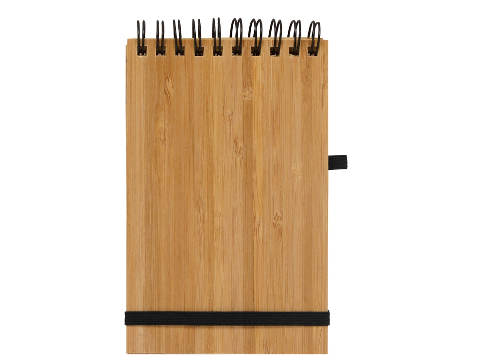 Блокнот B7 Kawasaki с обложкой из бамбука, натуральный-2