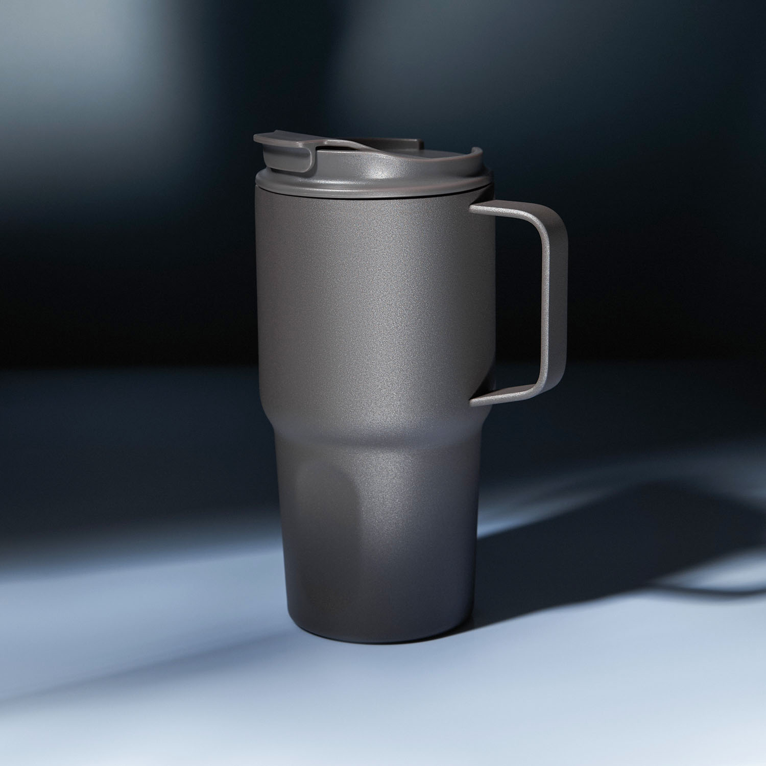 Термокружка вакуумная Авентура (Aventura), серая-8