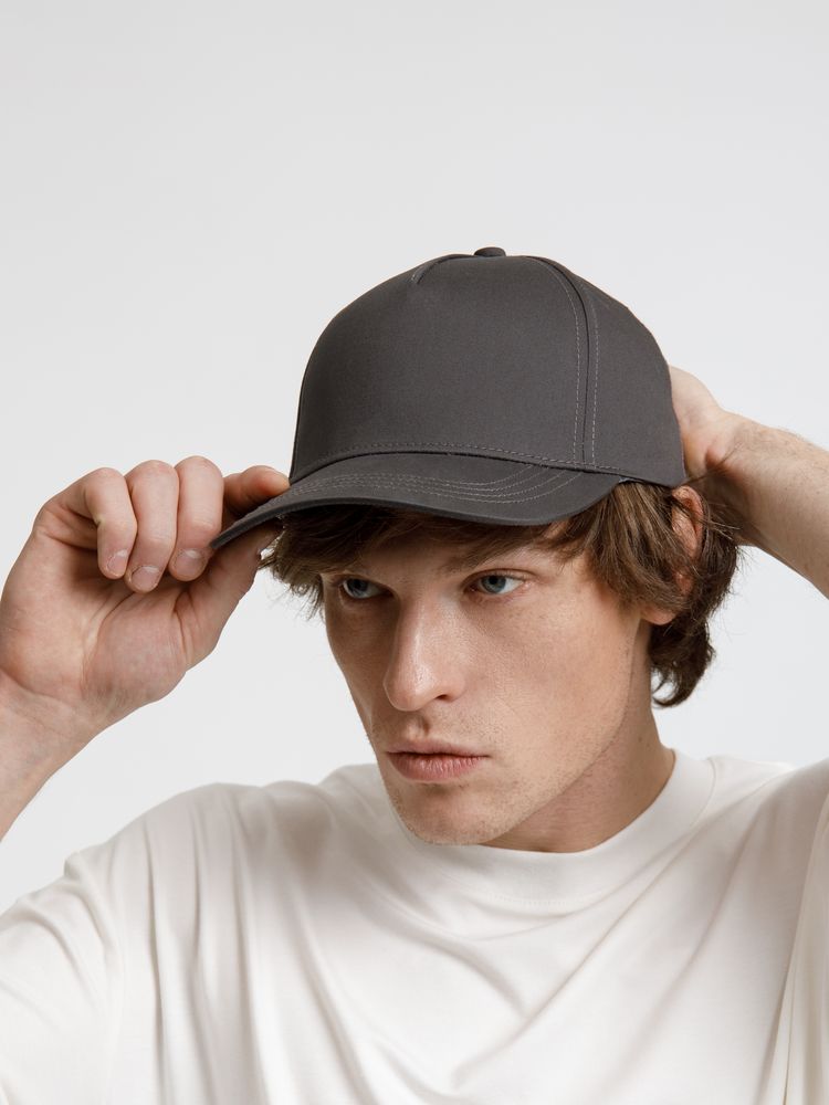 Бейсболка Seguro, серая-5