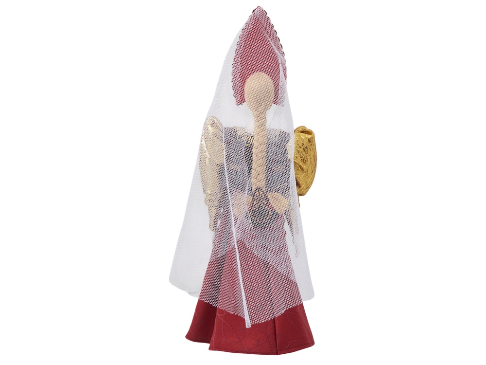 Подарочный набор: кукла фарфоровая, мед, красный-13