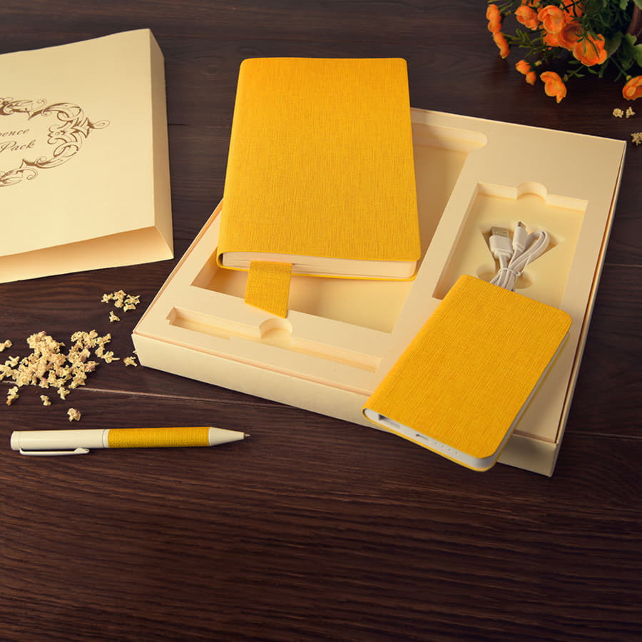 Набор подарочный PROVENCE; Универсальный аккумулятор(5000мАh), блокнот и ручка; голубой, шт, голубой, бежевый-1