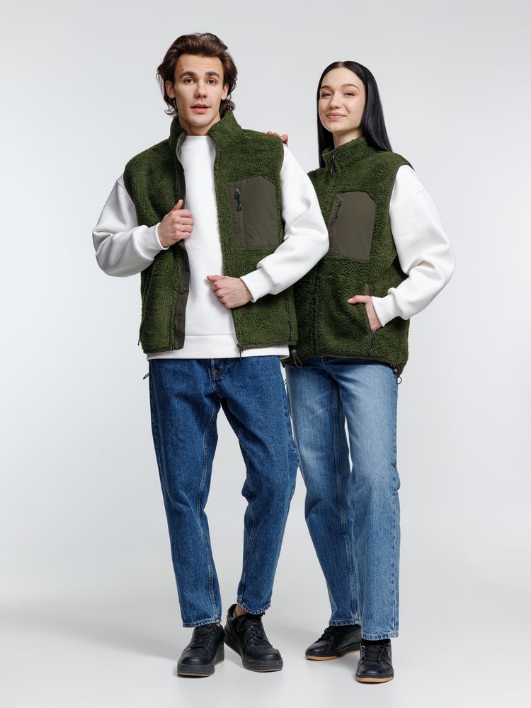 Жилет унисекс Fury BW, хаки-8