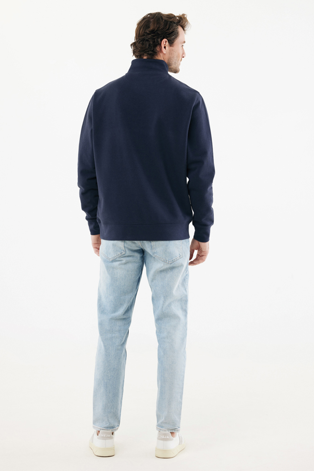 Свитшот на молнии Iqoniq Elgon из переработанного хлопка, 300 г/м²-13