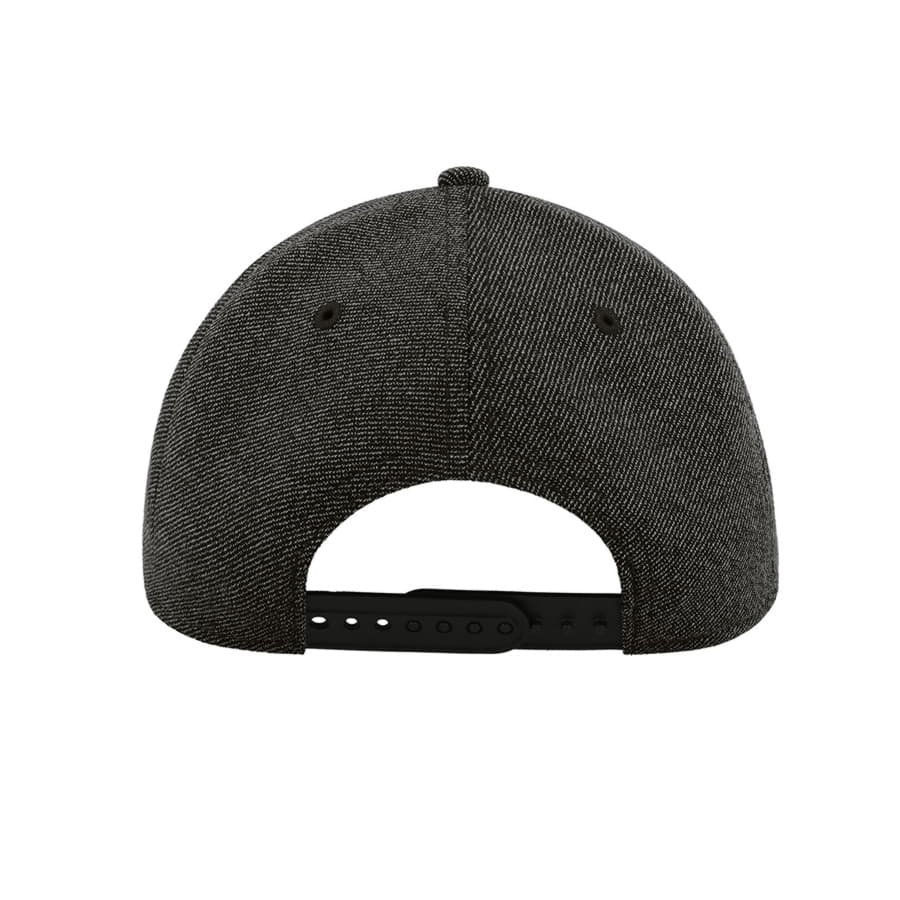 Бейсболка LOOP, 6 клиньев, пластиковая застежка, черный-3