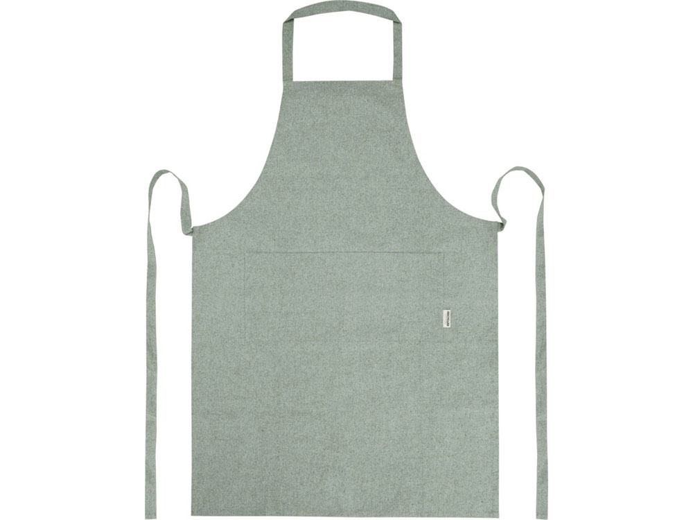 Pheebs 200 g/m2 recycled cotton apron, зеленый яркий-1