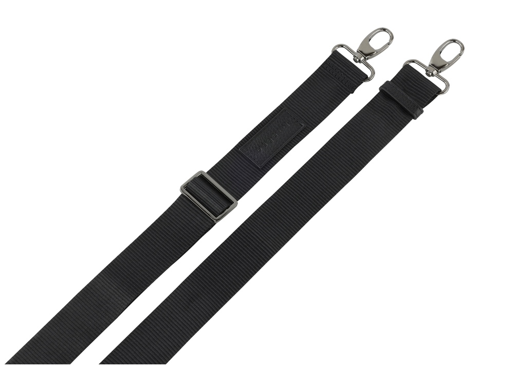 Сумка дорожная BUGATTI Elsa, чёрная, воловья кожа/полиэстер, 47х22х24 см-9