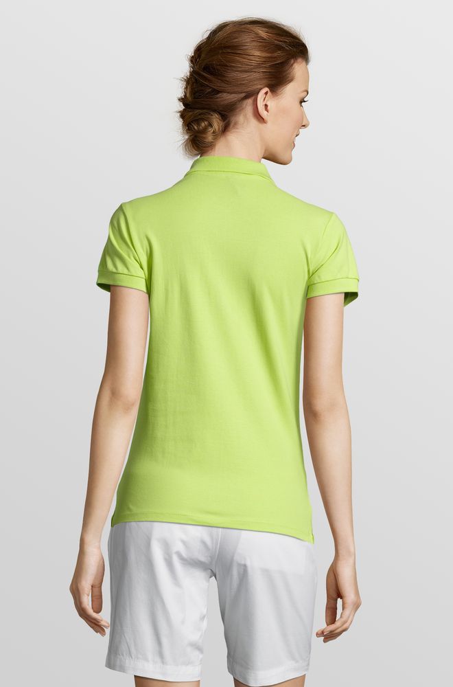 Рубашка поло женская People 210, зеленое яблоко-3