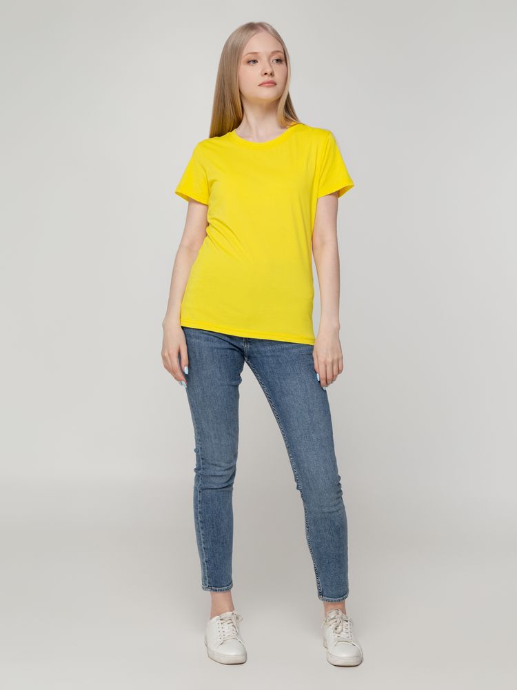 Футболка женская T-bolka Lady, желтая-4