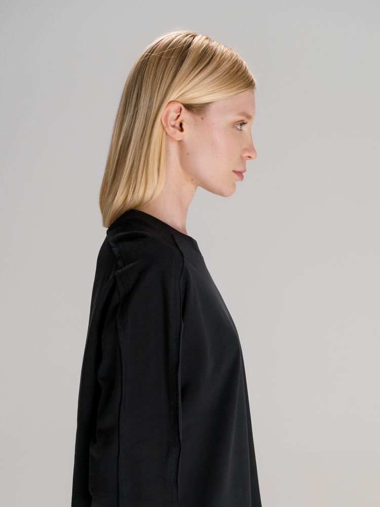 Свитшот унисекс Vozduh, черный-5