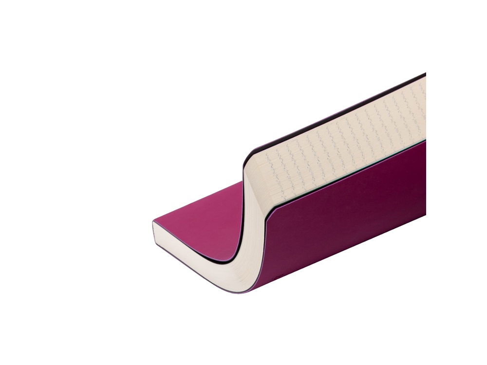 Ежедневник А5 недатированный Megapolis Velvet Flex, темно-розовый-2