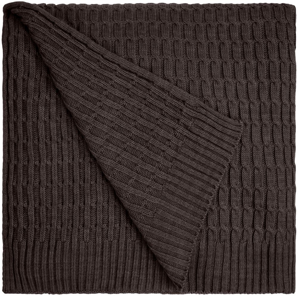 Плед Slumberland, коричневый меланж-1