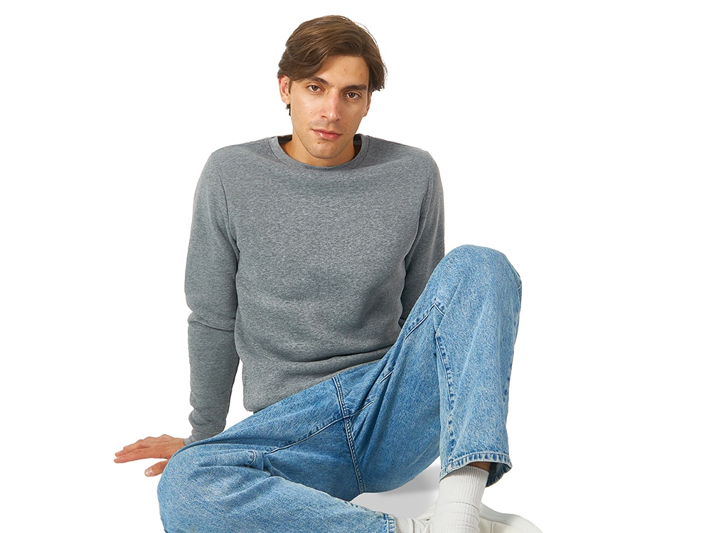 Толстовка промо London мужская, серый меланж-1