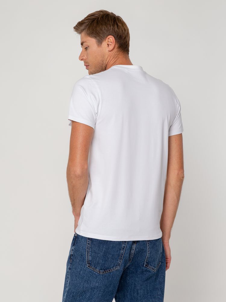 Футболка мужская T-bolka Stretch, белая-4