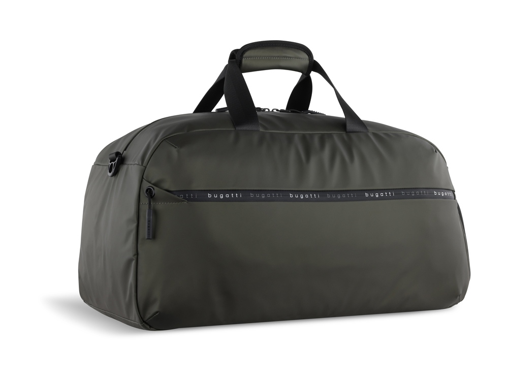 Сумка спортивная BUGATTI Blanc, оливковая, тарпаулин/полиэстер, 52х26х27,5 см-0