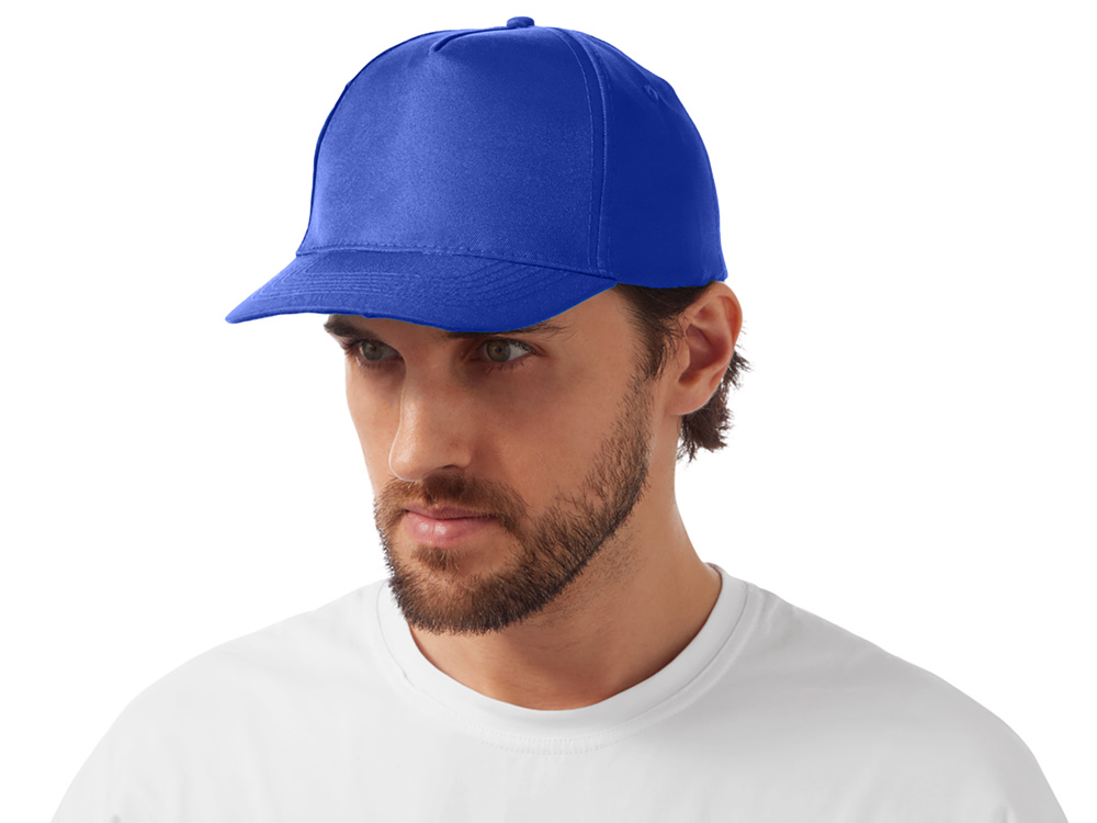 Бейсболка Poly 5-ти панельная 120 гр, кл.синий-1