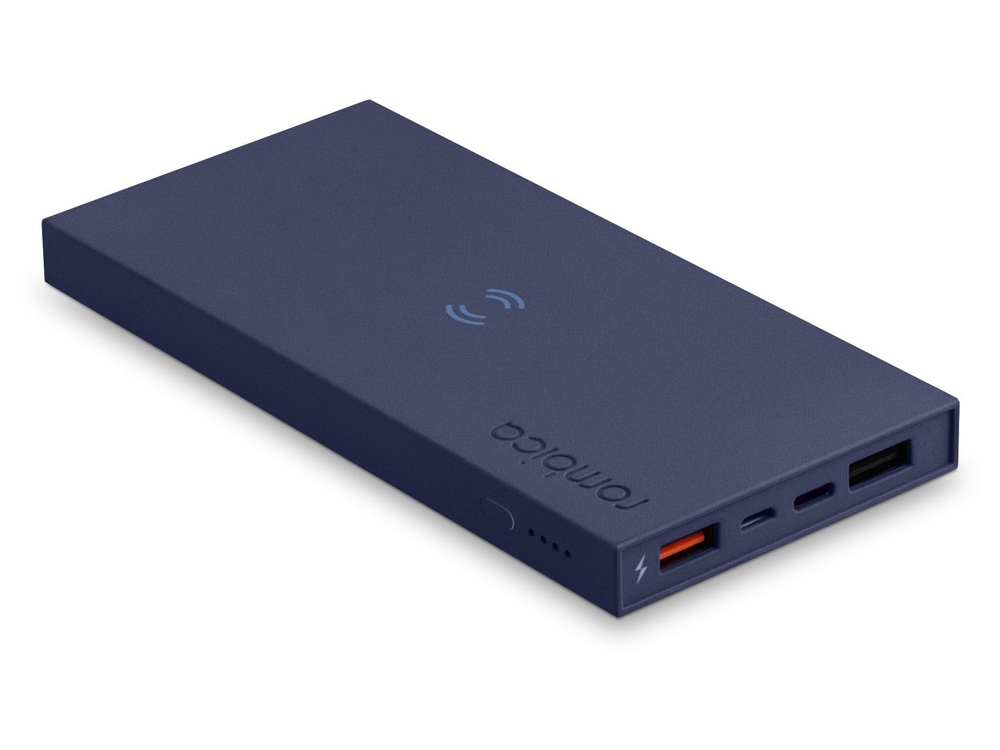 Внешний аккумулятор Rombica NEO ARIA WIRELESS SIENNA, коричневый-2