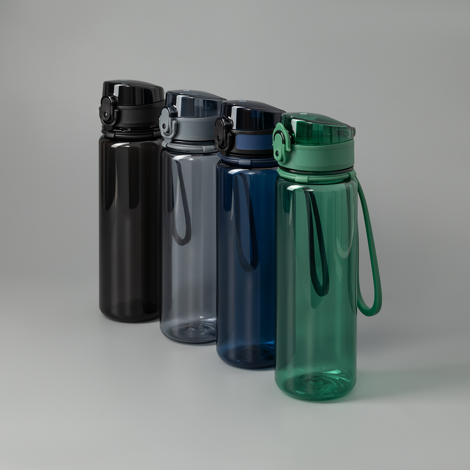 Бутылка для воды Como, серая-10