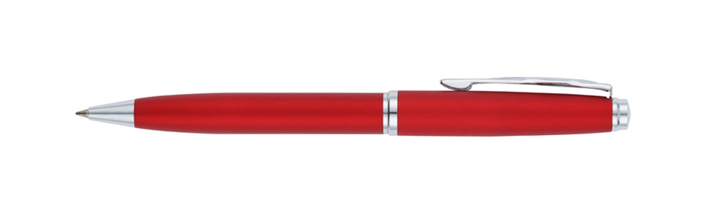Ручка шариковая Pierre Cardin GAMME Classic с поворотным механизмом, красный матовый/серебро-2