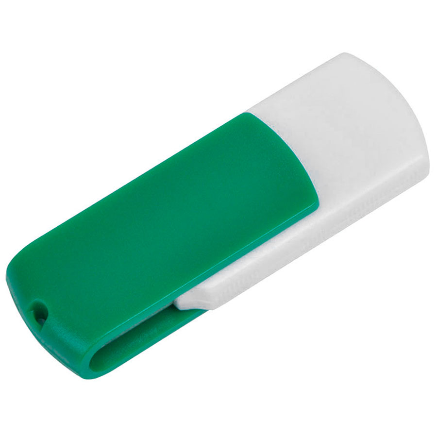 USB flash-карта "Easy" (8Гб), зеленый, белый-0