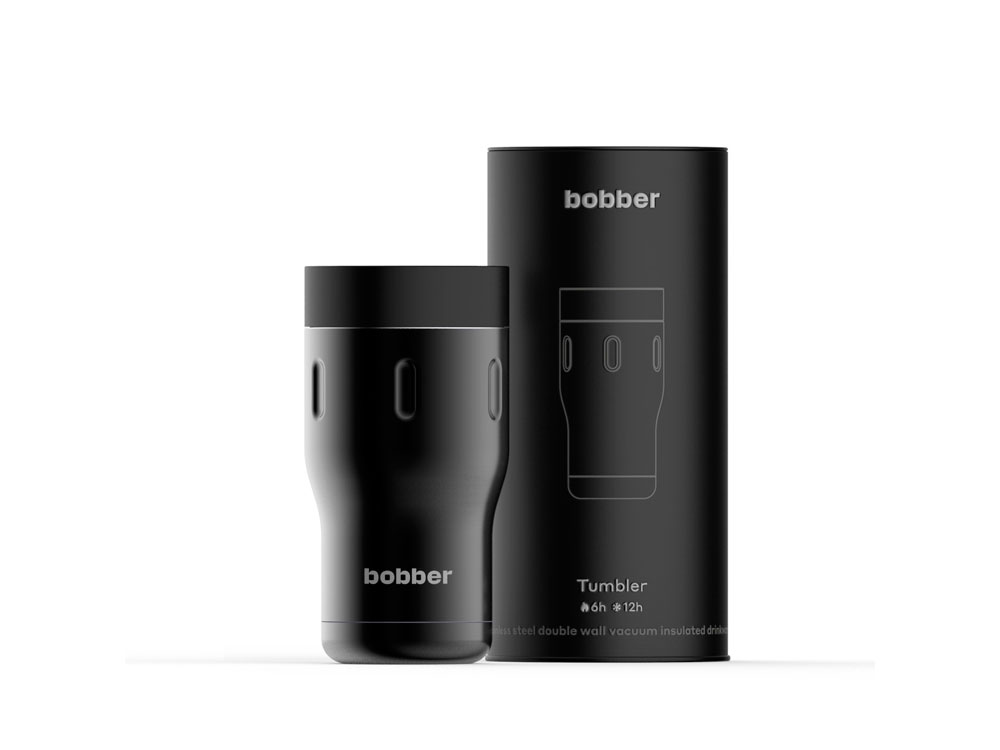 Термос питьевой, вакуумный, бытовой, тм bobber. Объем 0,35 литра. Артикул Tumbler-350 Black Coffee-0