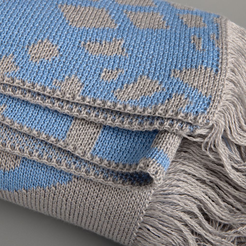 Палантин с бахромой на заказ Rinn Fint, полушерсть-2