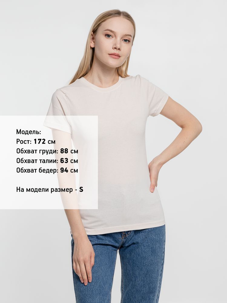 Футболка женская T-bolka Lady, молочно-белая-3