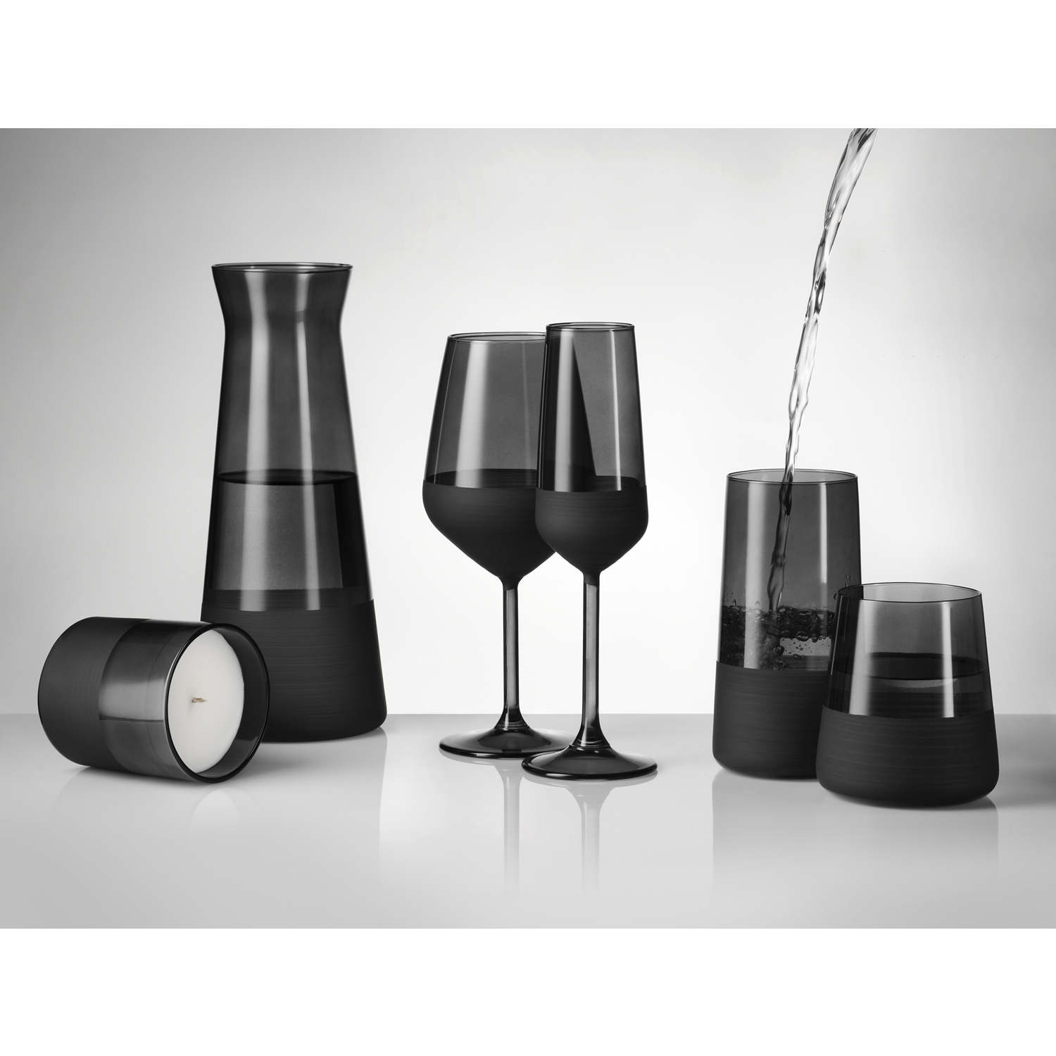 Стакан для воды Блэк Эдишн (Black Edition), черный-3