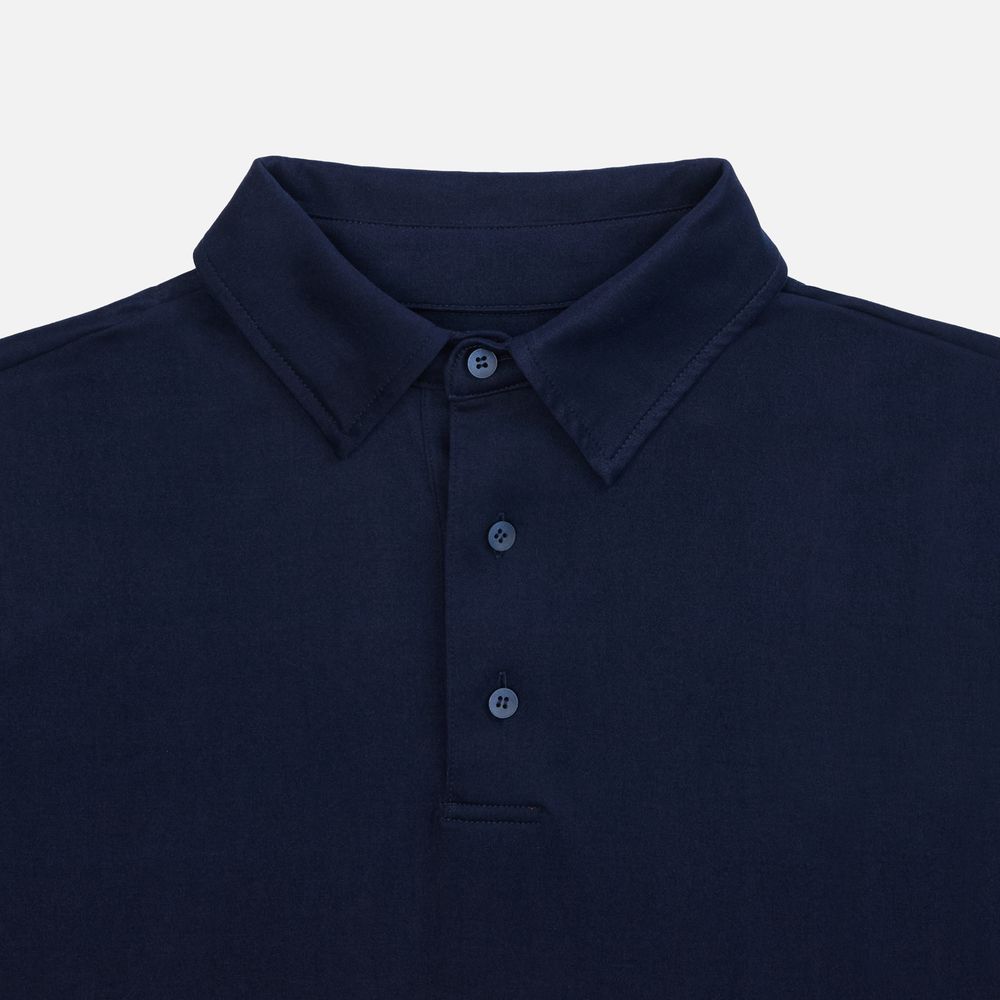 Рубашка поло унисекс Senti, темно-синяя-2