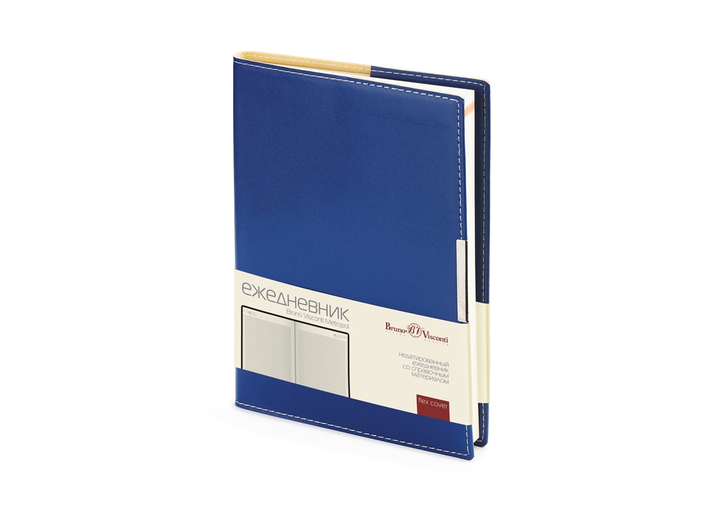Ежедневник недатированный А5 Metropol, синий-0