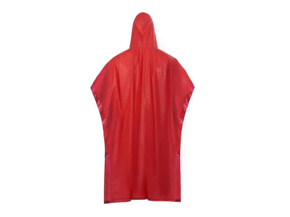 Пончо Hawaii c чехлом унисекс, красный-8