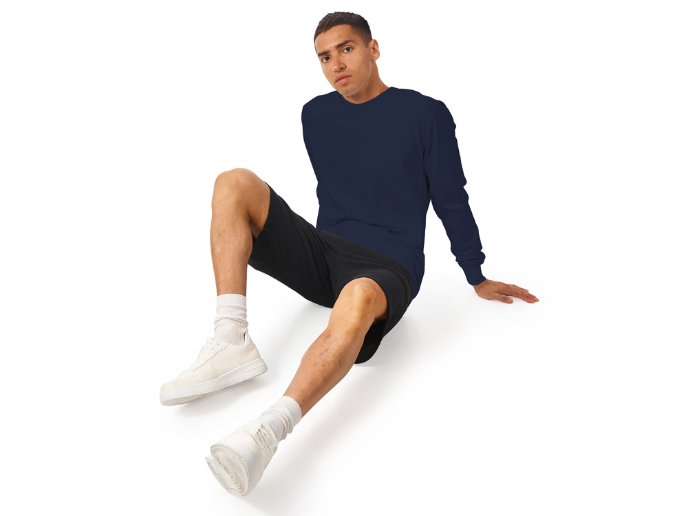 Свитшот Warsaw 220гр, унисекс, темно-синий-3