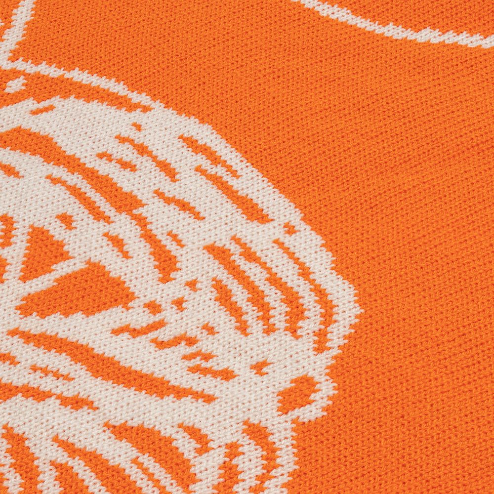 Плед Citrion, оранжево-белый-3