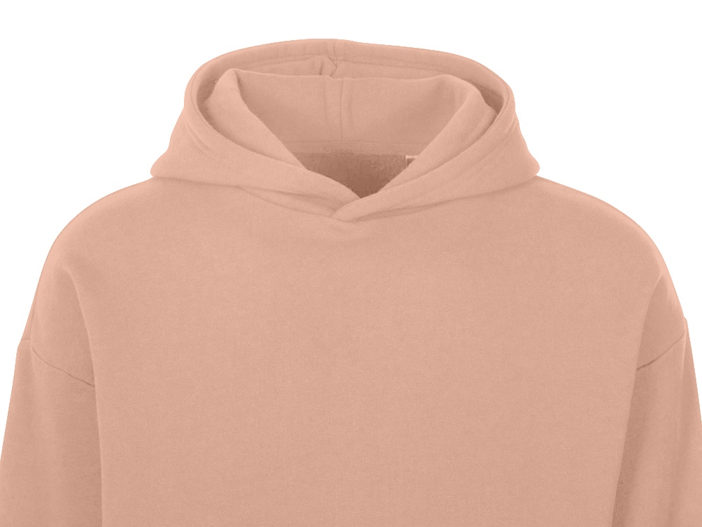Толстовка с капюшоном оверсайз Berlin унисекс, лосось-10