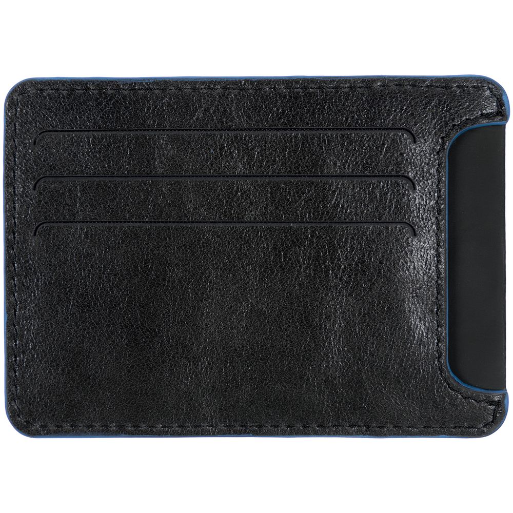 Чехол для карточек Arrival, черный с синим-0