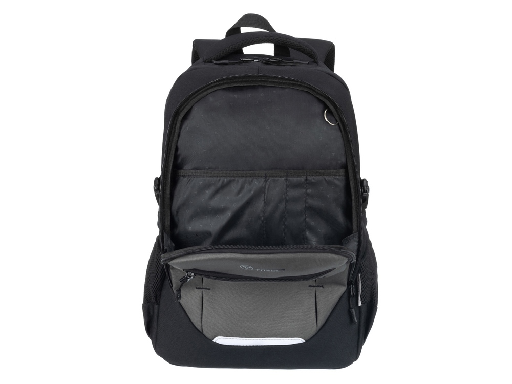 Рюкзак TORBER CLASS X, чёрно-серый, 46 x 32 x 18 см + Мешок для сменной обуви в подарок!-4