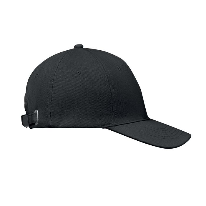 6 panel baseball cap, черный-2