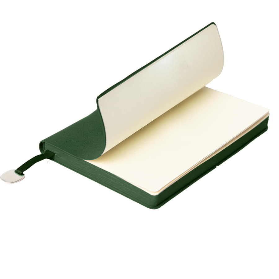 Ежедневник недатированный Fusion, А5, зеленый, кремовый блок в линейку, зеленый-4