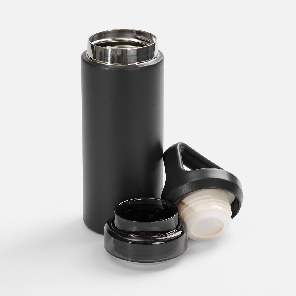 Термостакан Leval с ситечком, черный-1