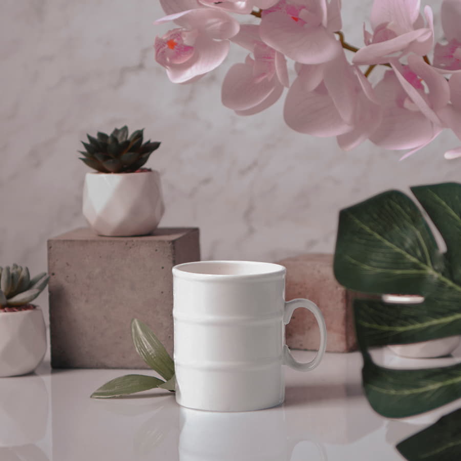 Кружка  "Бочка" в подарочной упаковке, белый-6