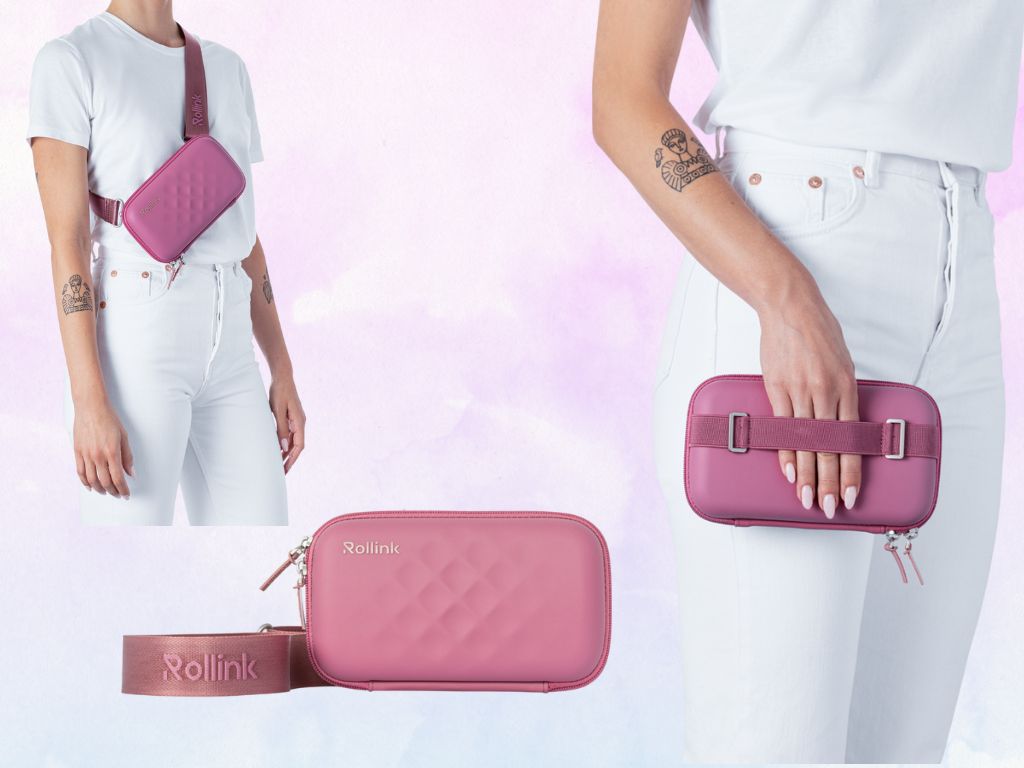 Дорожная сумочка Rollink Mini Bag Tour 21x12x6 см, ярко-розовая-9