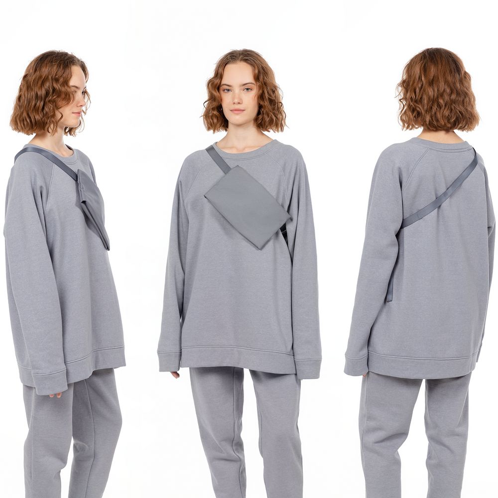 Поясная сумка W2, серая-3