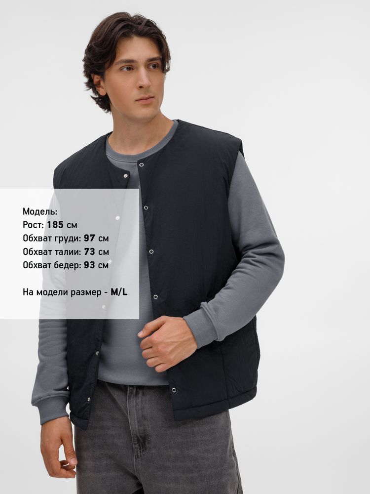 Жилет унисекс Veter, черный-6