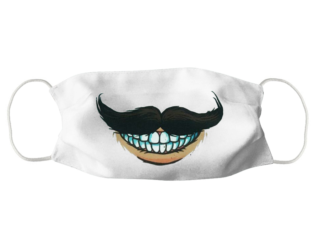 Маска для лица многоразовая для сублимации, размер S, белый-1