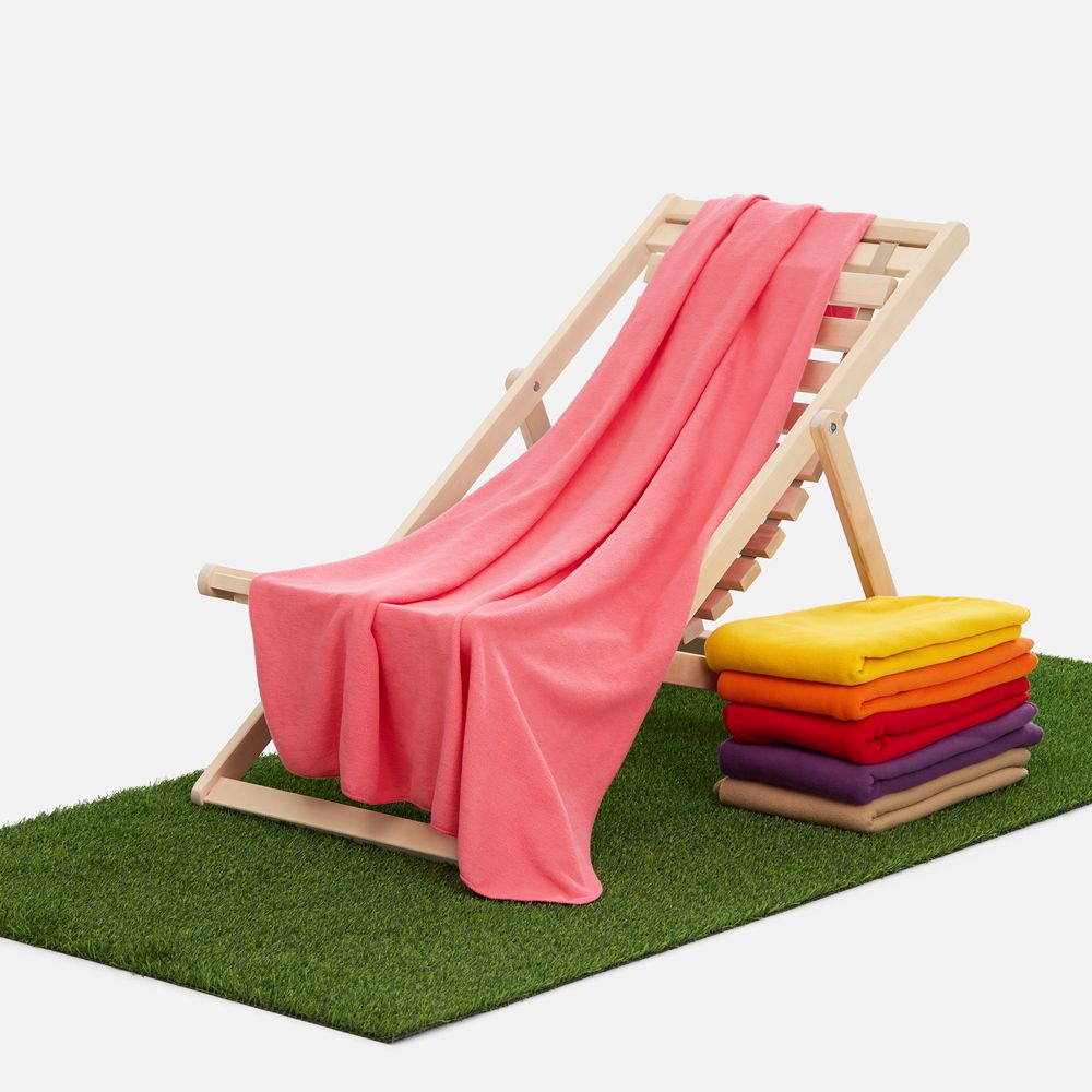 Флисовый плед Warm&Peace XL, розовый (коралловый)-3