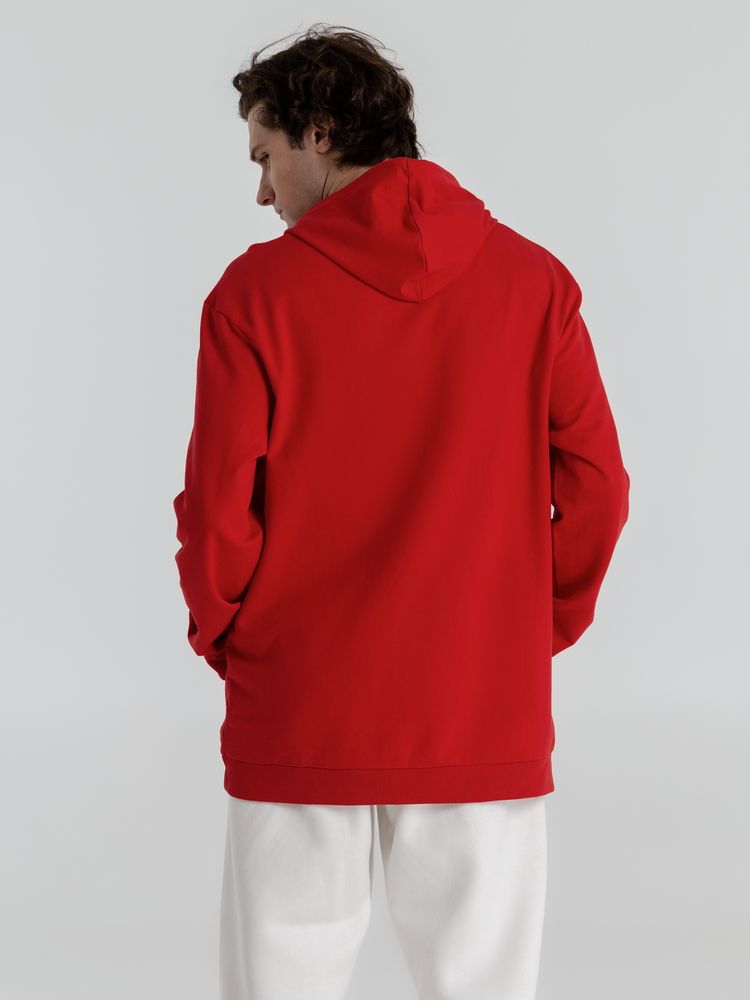 Толстовка с капюшоном унисекс Hoodie, красная-3