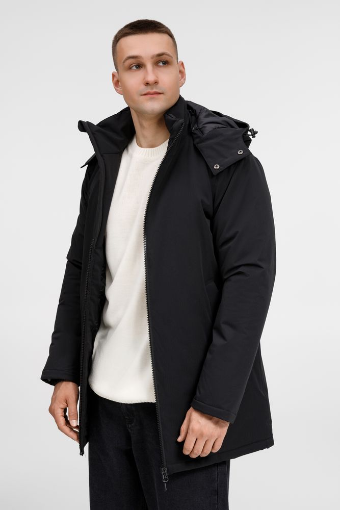 Куртка-парка унисекс Sfera, черная-1