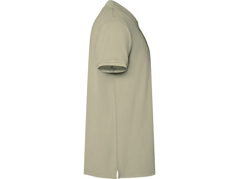 Рубашка поло Cobain унисекс, светлый хаки выстиранный-3