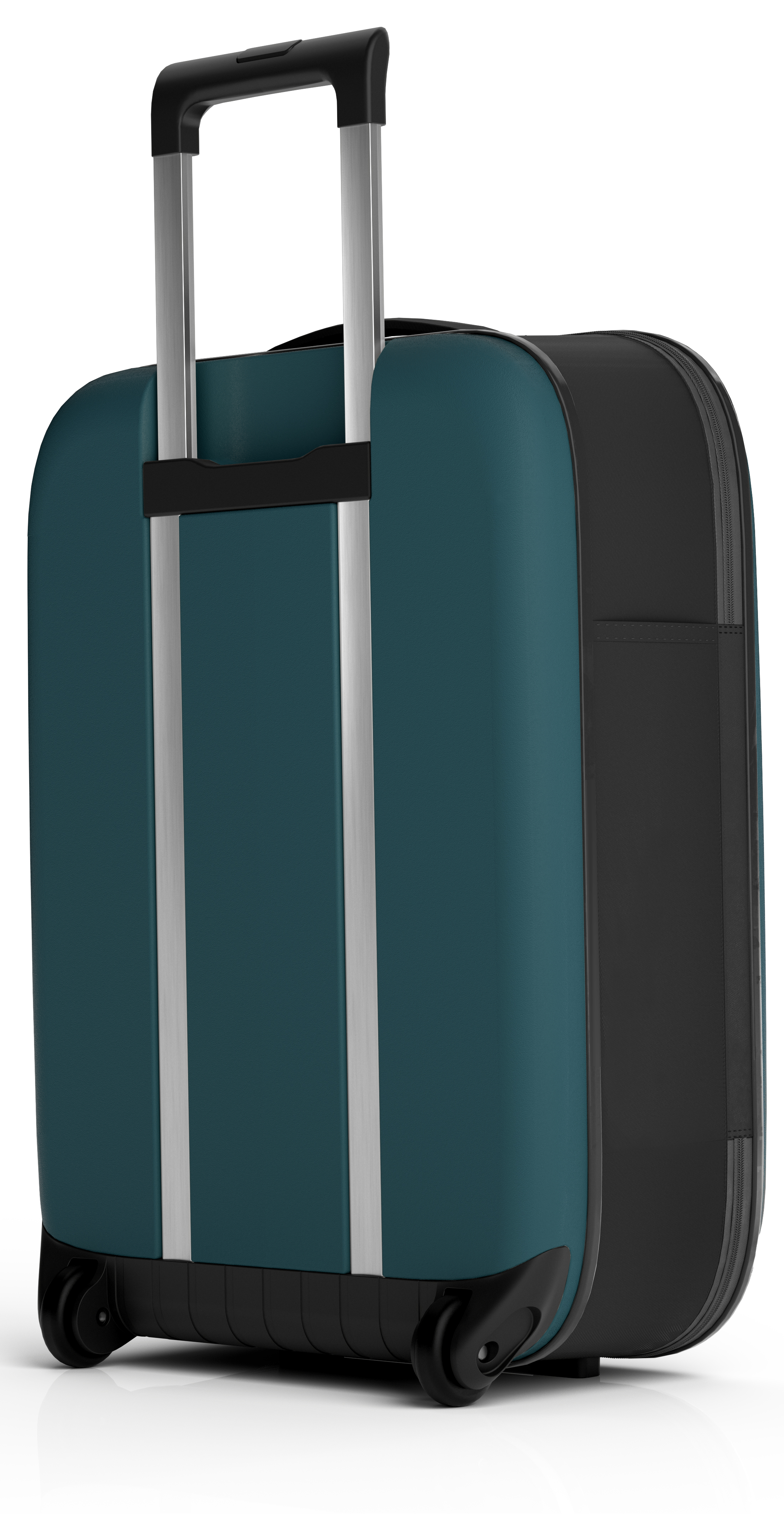 Чемодан складной Rollink Vega II 55x40x20 см, 2 колеса, сине-зеленый-6