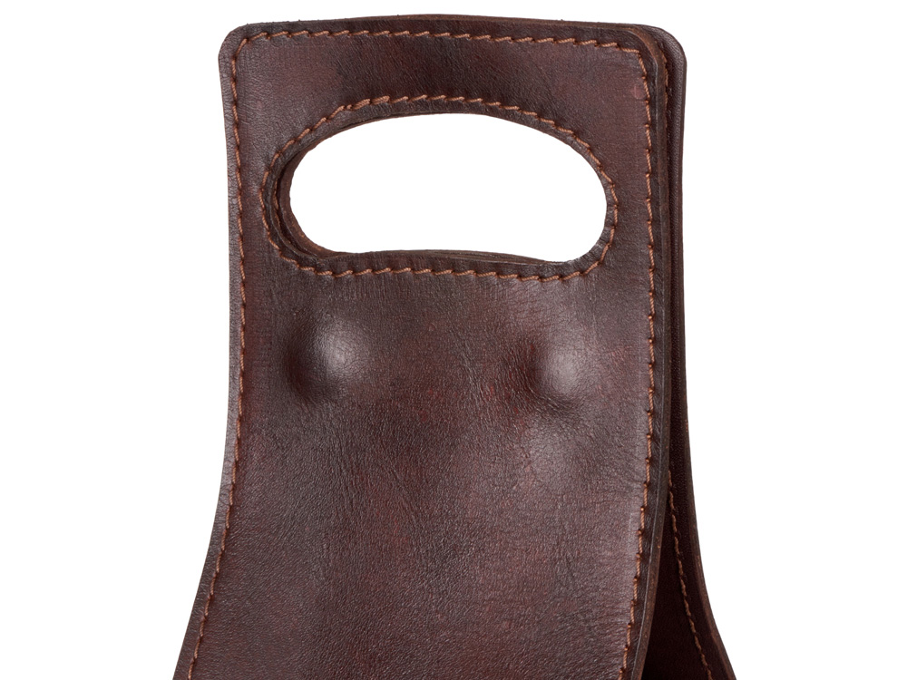 Футляр-тубус из натуральной кожи: материал: натуральная кожа КРС, цвет коричневый-2