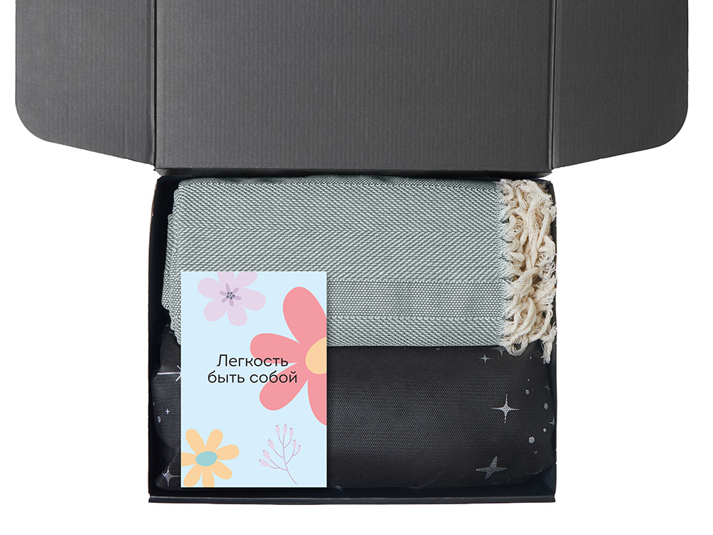 Подарочный набор Re:f. Shelter  с пледом, зеркалом, свечой и диффузором-2